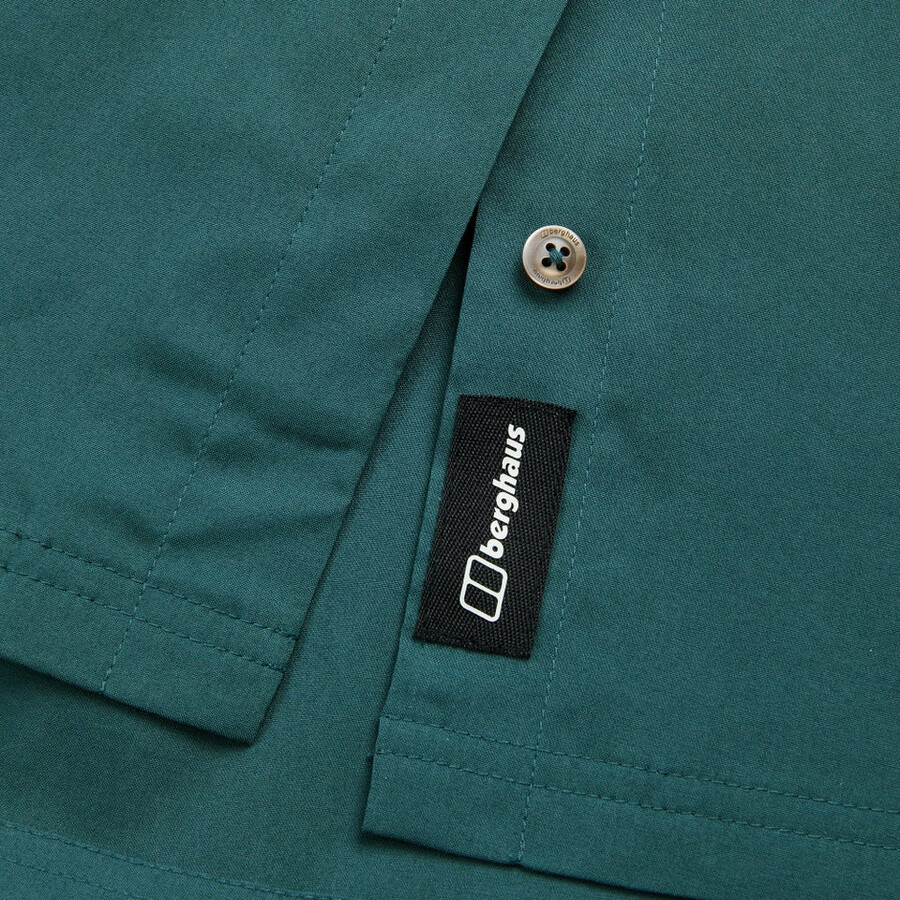 de las mujeres de manga corta explorer overshirt - verde berghaus