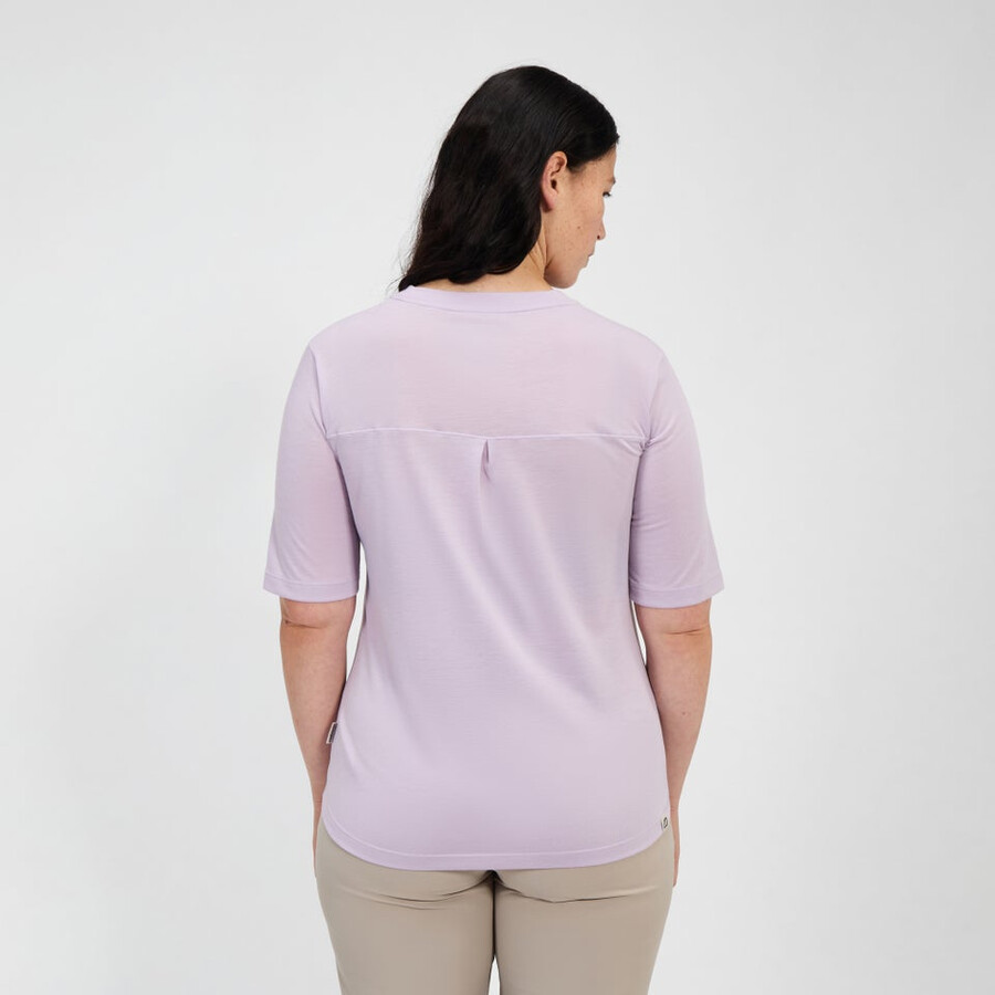 las mujeres de la equinácea camiseta de manga corta púrpura berghaus
