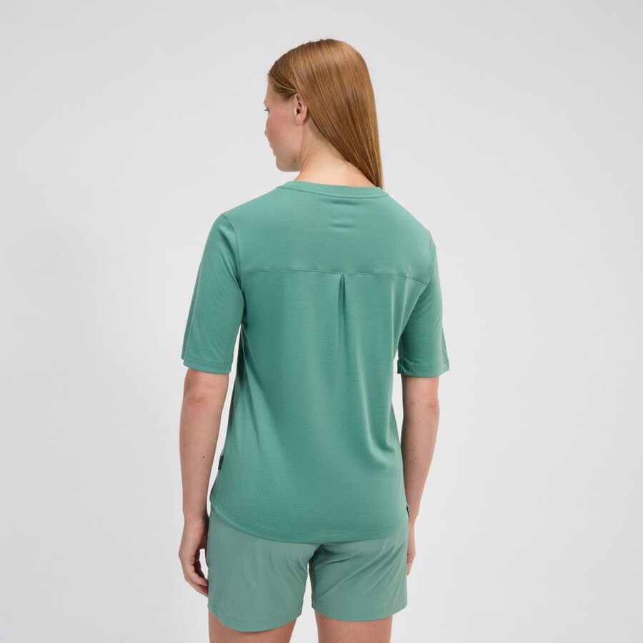 las mujeres de la equinácea camiseta de manga corta - verde berghaus