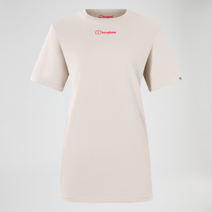 las mujeres de montaje de la botánica camiseta de manga corta de color gris berghaus