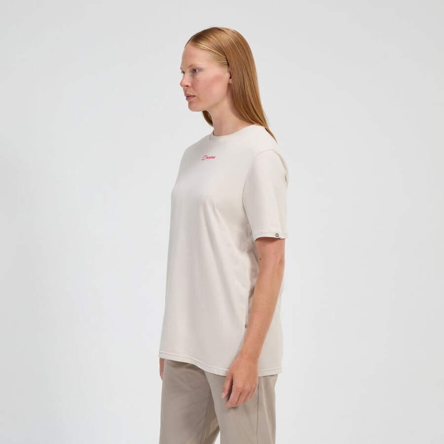 las mujeres de montaje de la botánica camiseta de manga corta de color gris berghaus