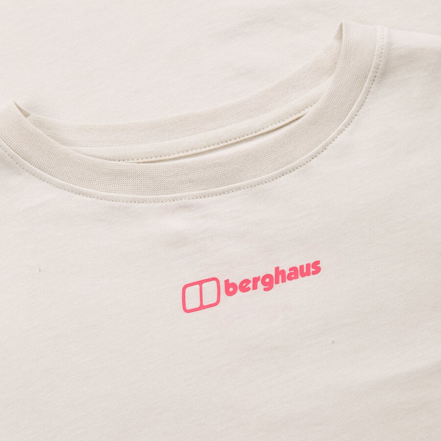 las mujeres de montaje de la botánica camiseta de manga corta de color gris berghaus