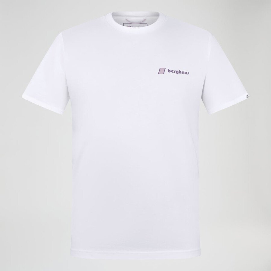 unisex tomaban el sol pico de camiseta de manga corta - blanco berghaus