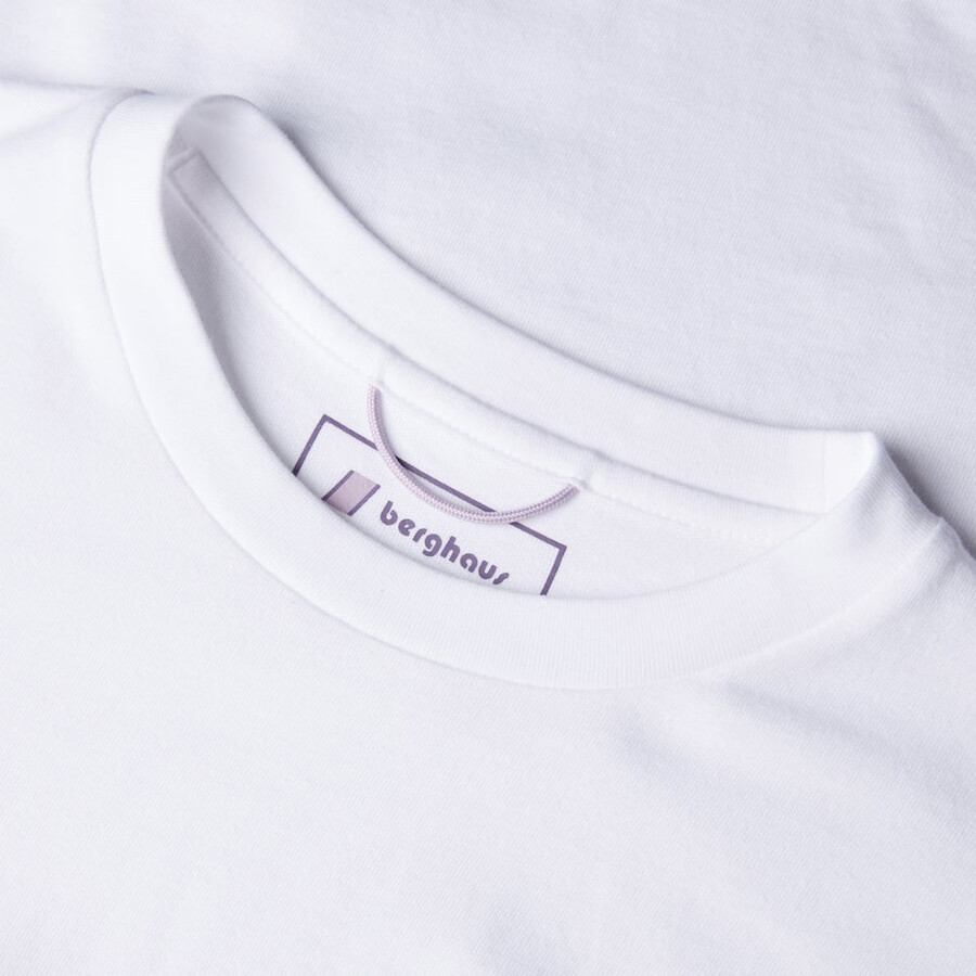 unisex tomaban el sol pico de camiseta de manga corta - blanco berghaus