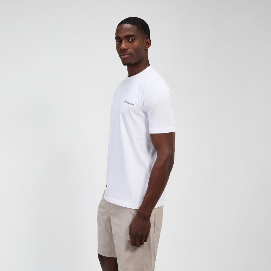 unisex tomaban el sol pico de camiseta de manga corta - blanco berghaus