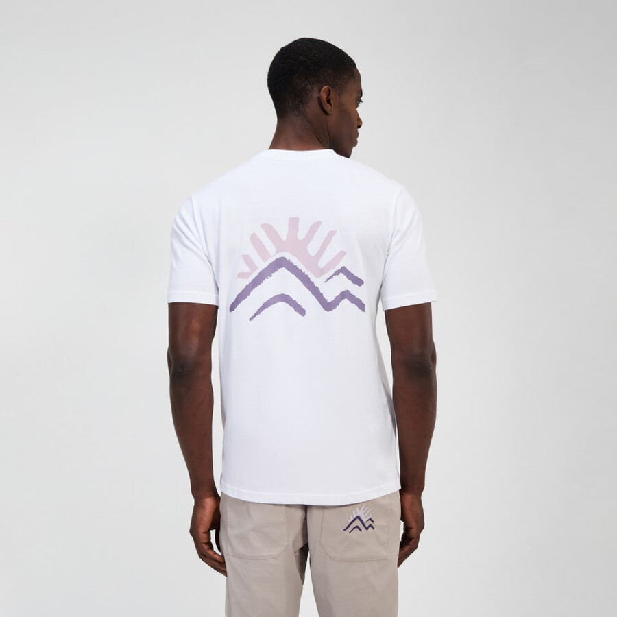 unisex tomaban el sol pico de camiseta de manga corta - blanco berghaus