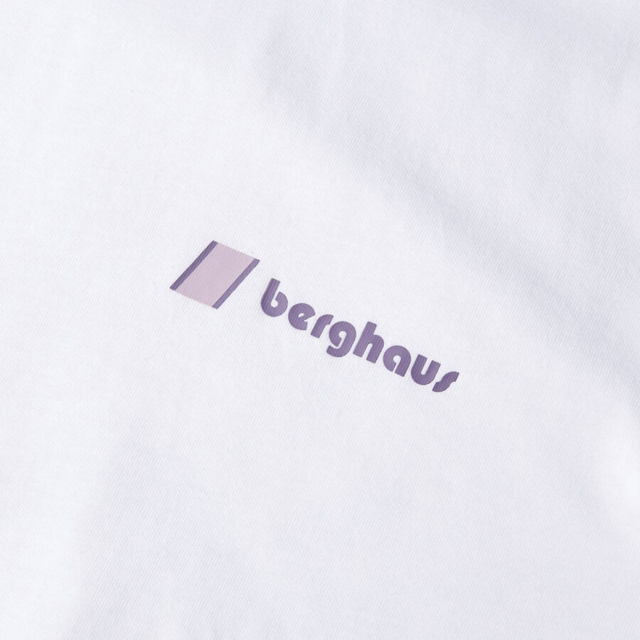 unisex tomaban el sol pico de camiseta de manga corta - blanco berghaus