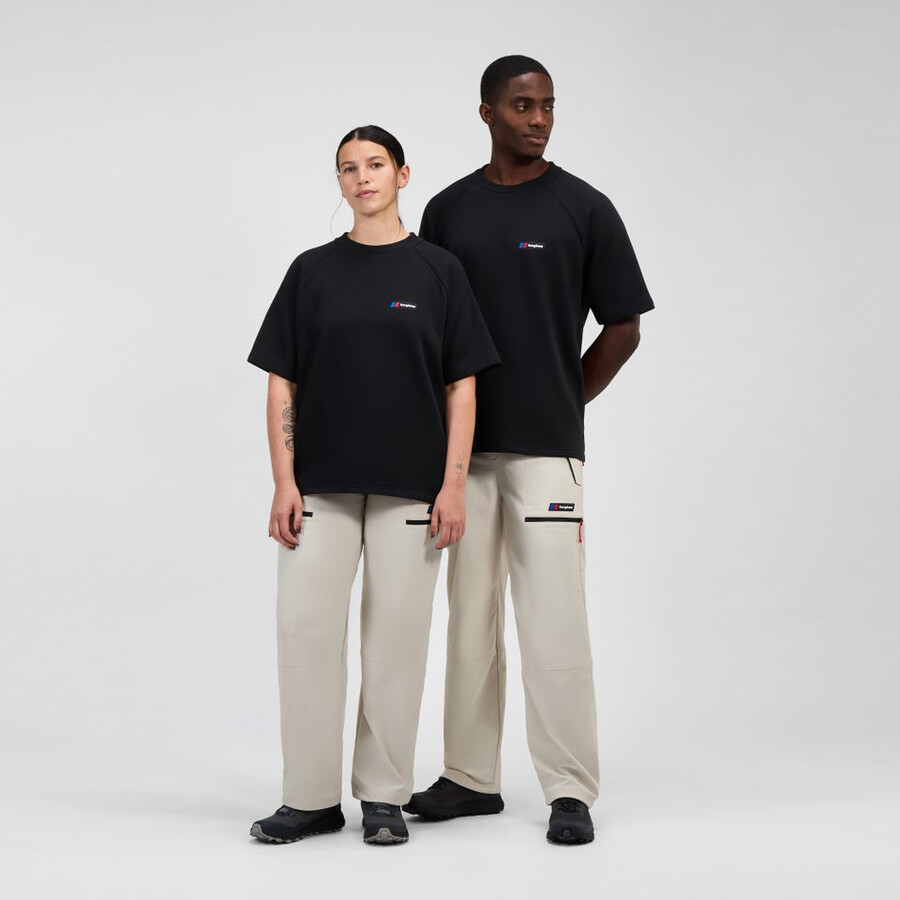 unisex tormenta 25 de camiseta de manga corta - negro berghaus