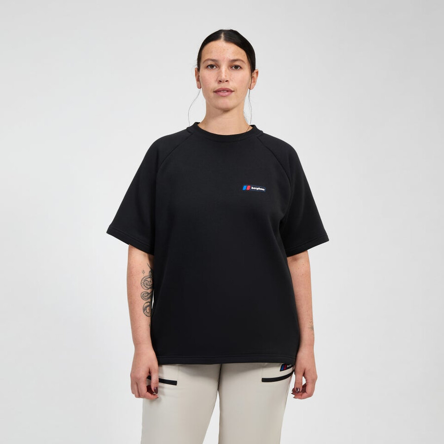 unisex tormenta 25 de camiseta de manga corta - negro berghaus