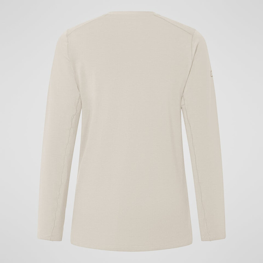 las mujeres del delta tech de manga larga - camiseta gris berghaus