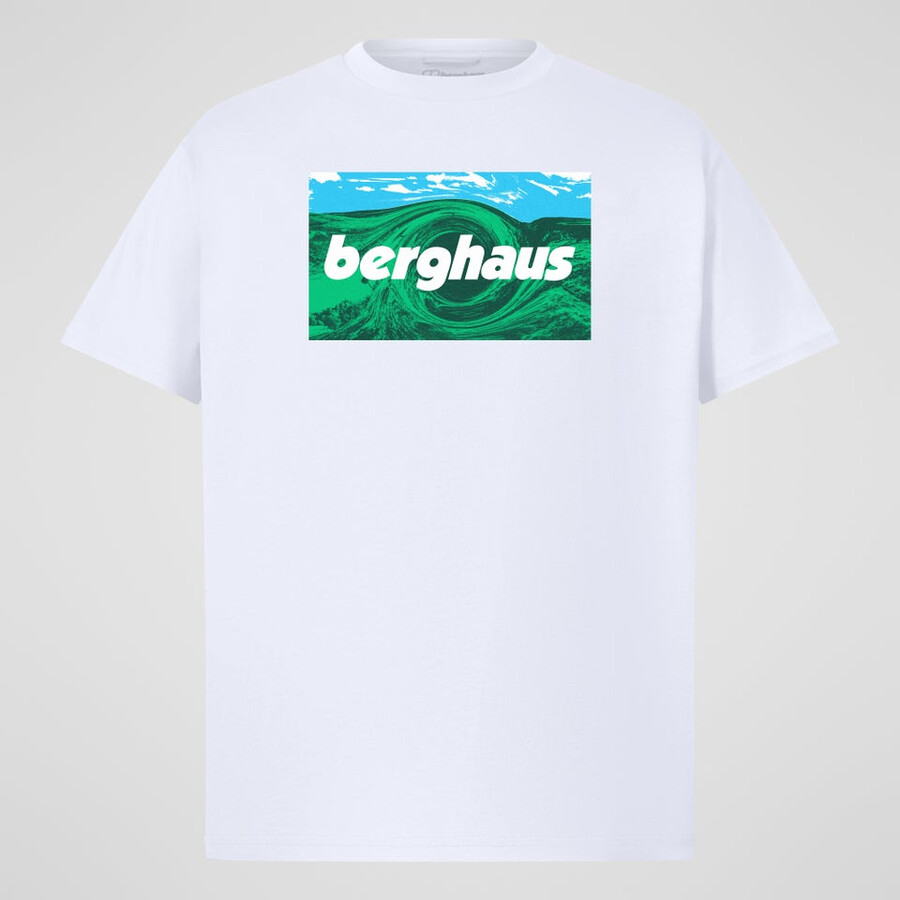 unisex trenzado cielos camiseta - blanco berghaus