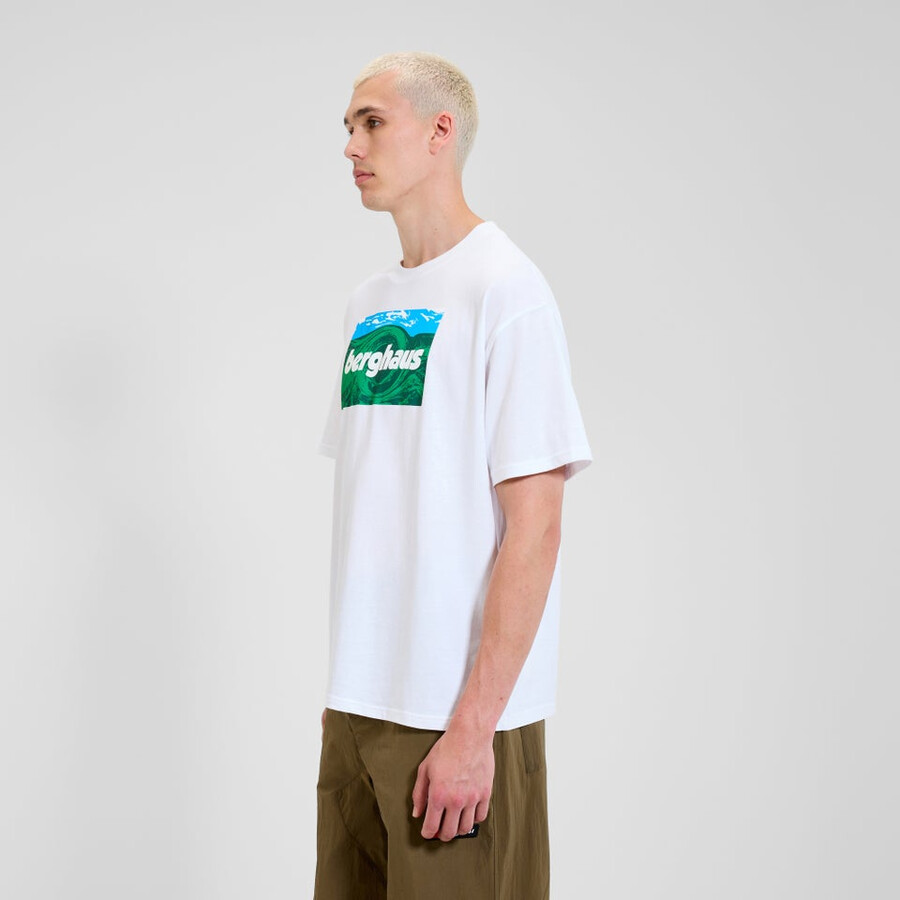 unisex trenzado cielos camiseta - blanco berghaus