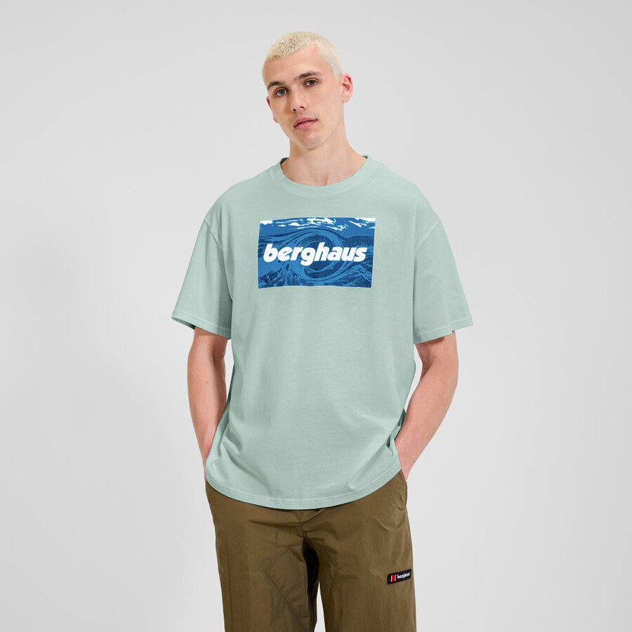 unisex trenzado cielos - camiseta verde berghaus