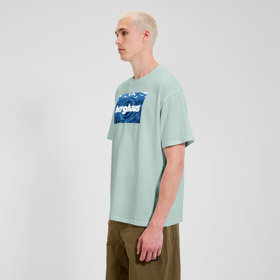 unisex trenzado cielos - camiseta verde berghaus