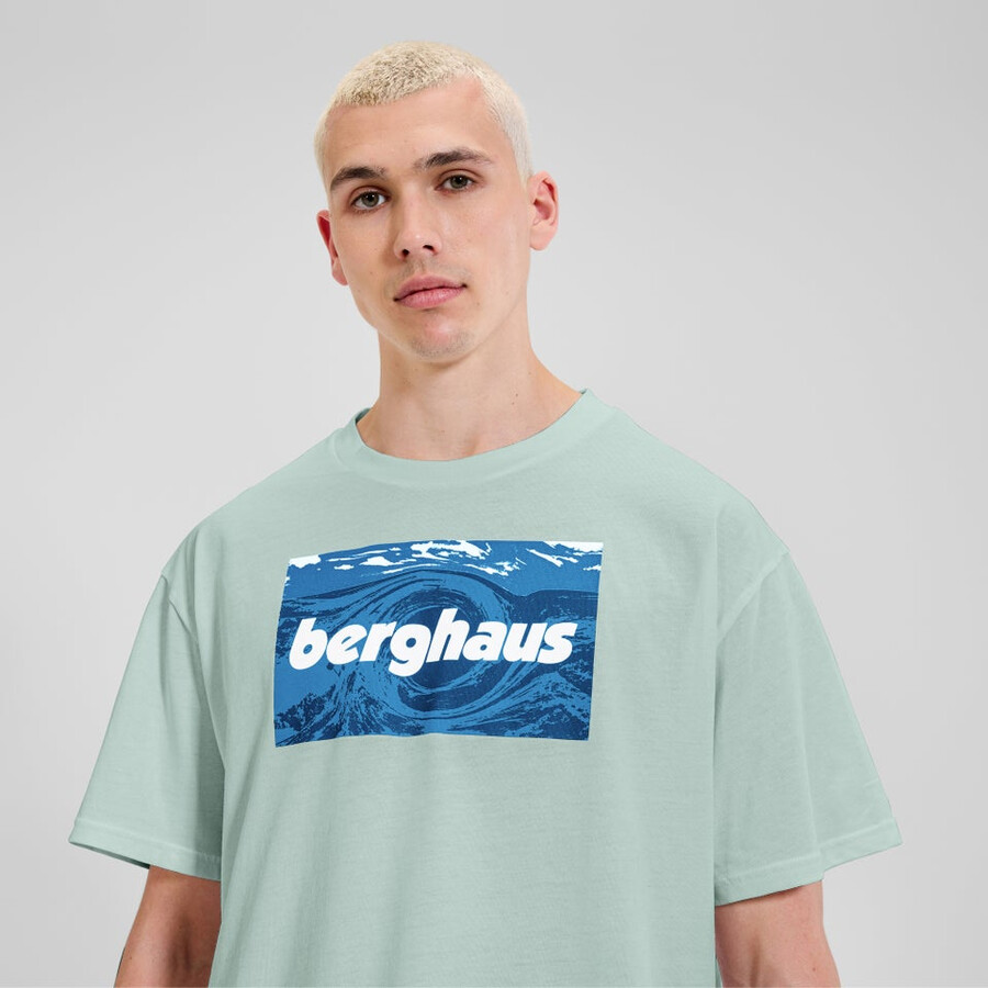 unisex trenzado cielos - camiseta verde berghaus