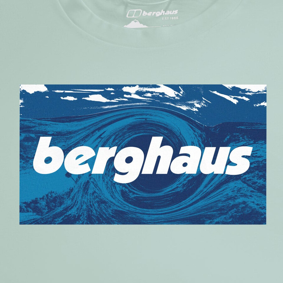 unisex trenzado cielos - camiseta verde berghaus