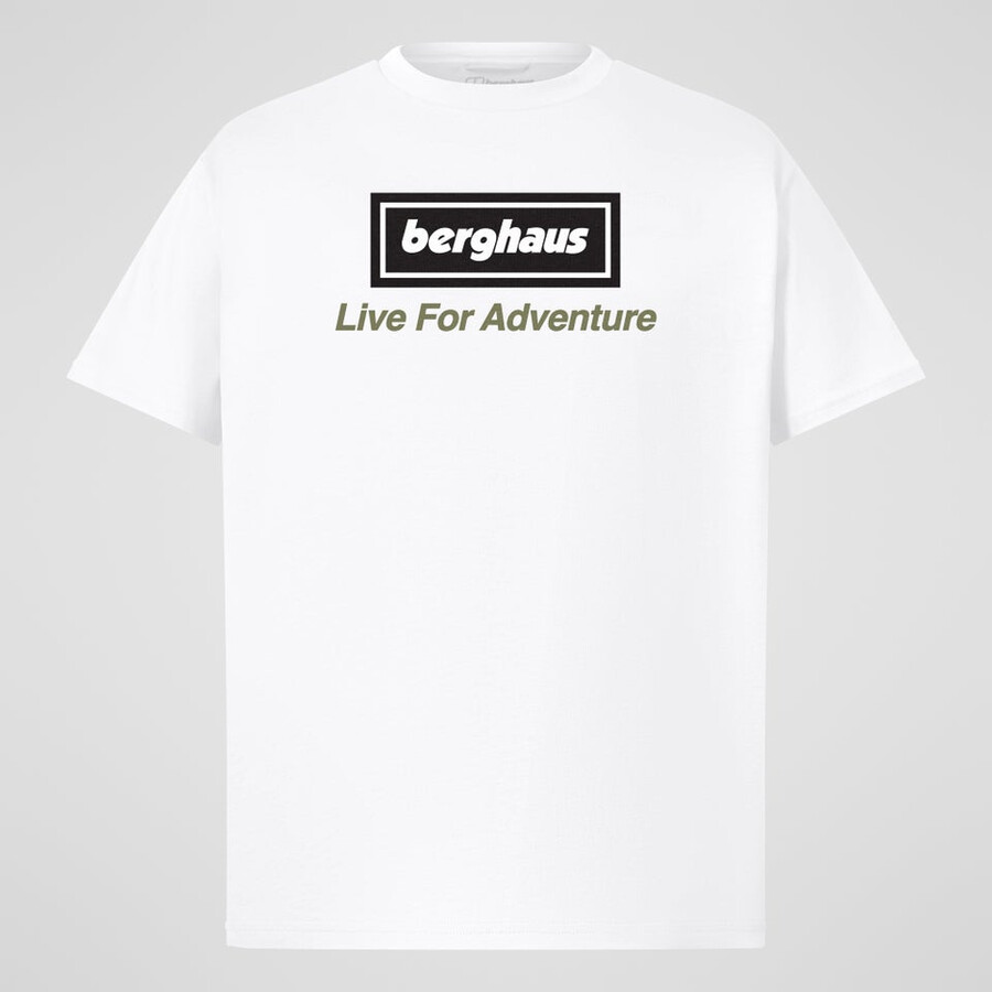 unisex de turismo de aventura camiseta - blanco berghaus