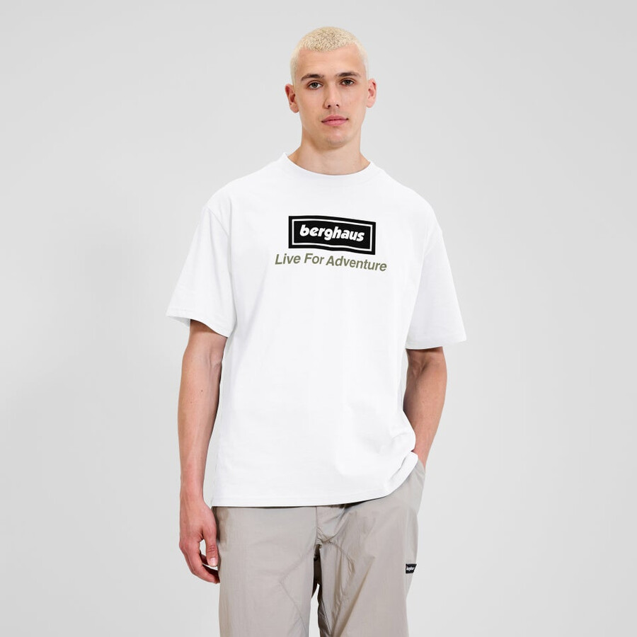 unisex de turismo de aventura camiseta - blanco berghaus
