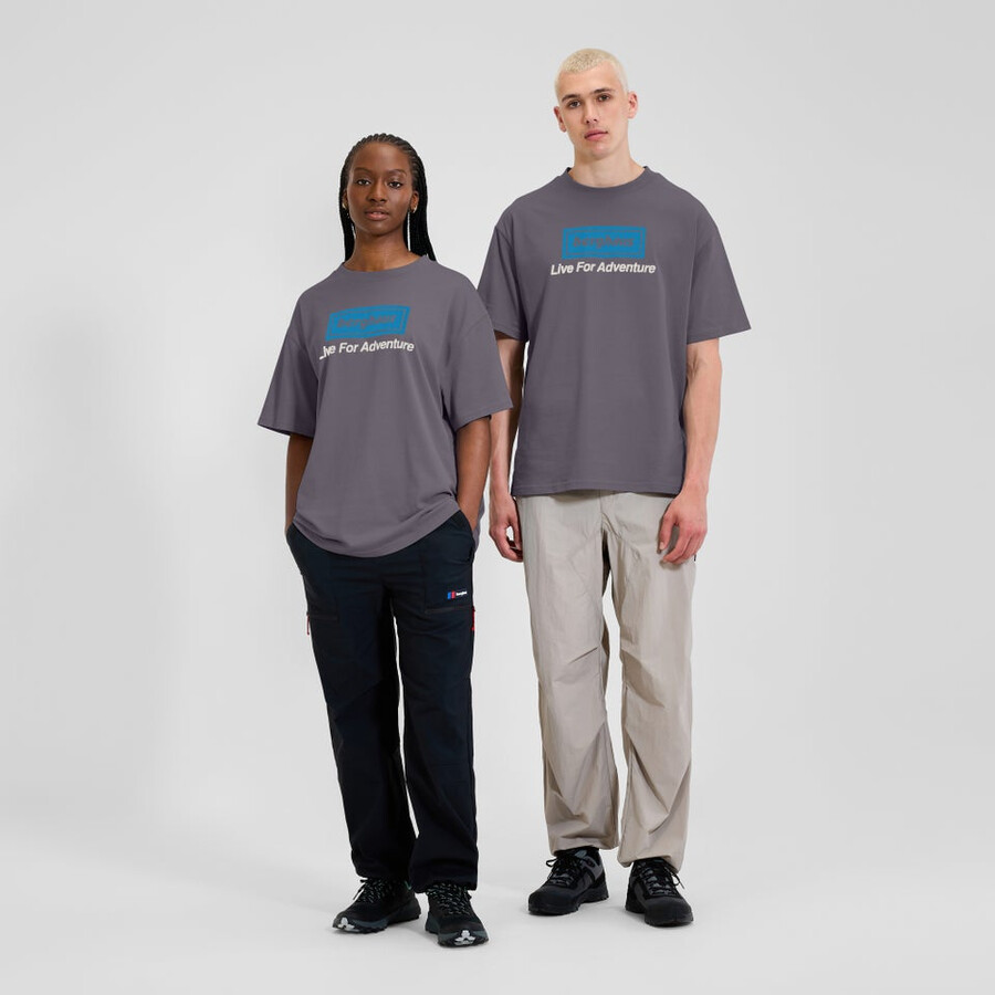 unisex de turismo de aventura - camiseta púrpura berghaus