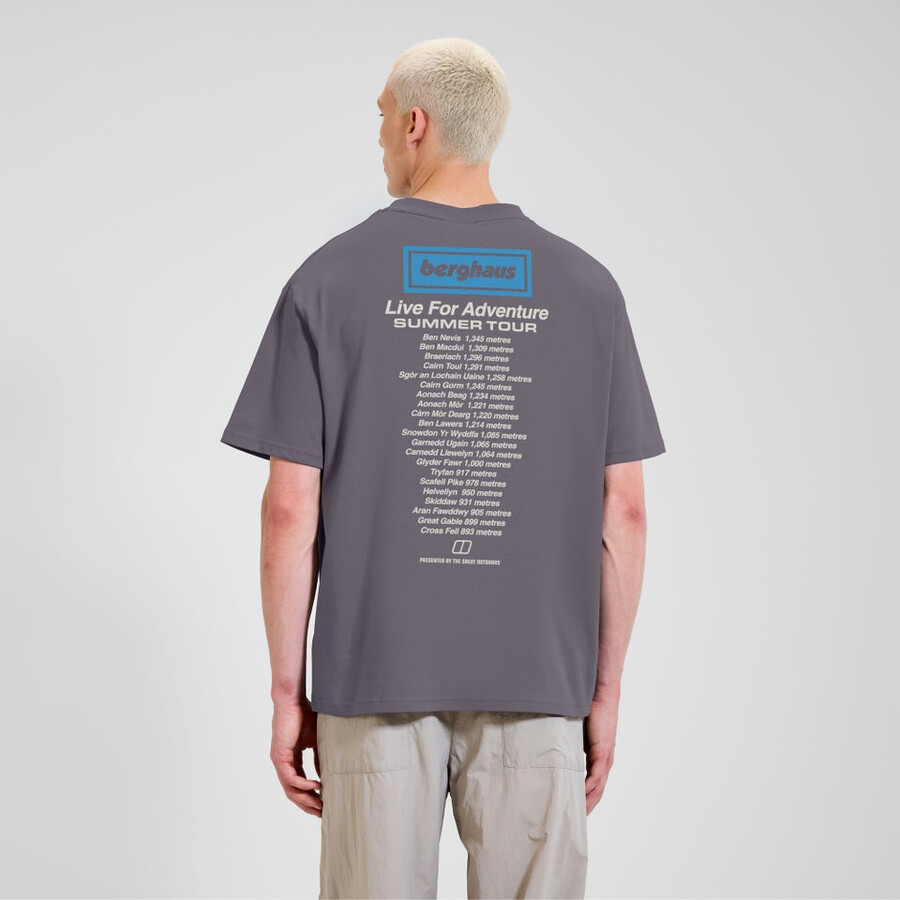 unisex de turismo de aventura - camiseta púrpura berghaus