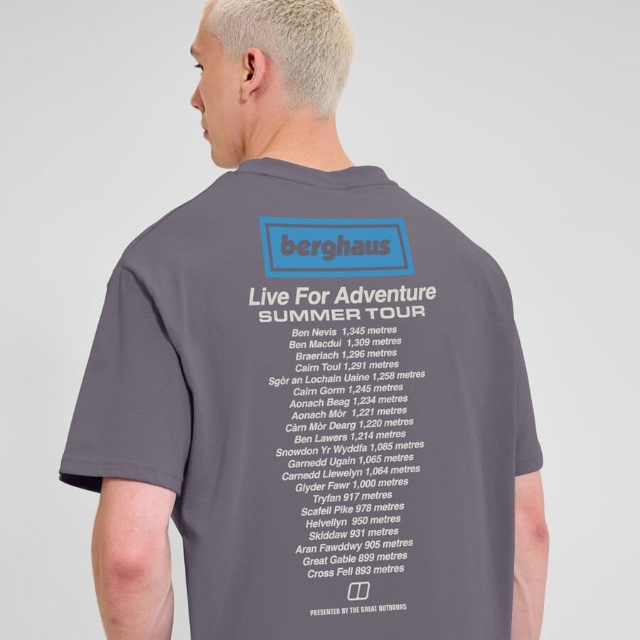 unisex de turismo de aventura - camiseta púrpura berghaus