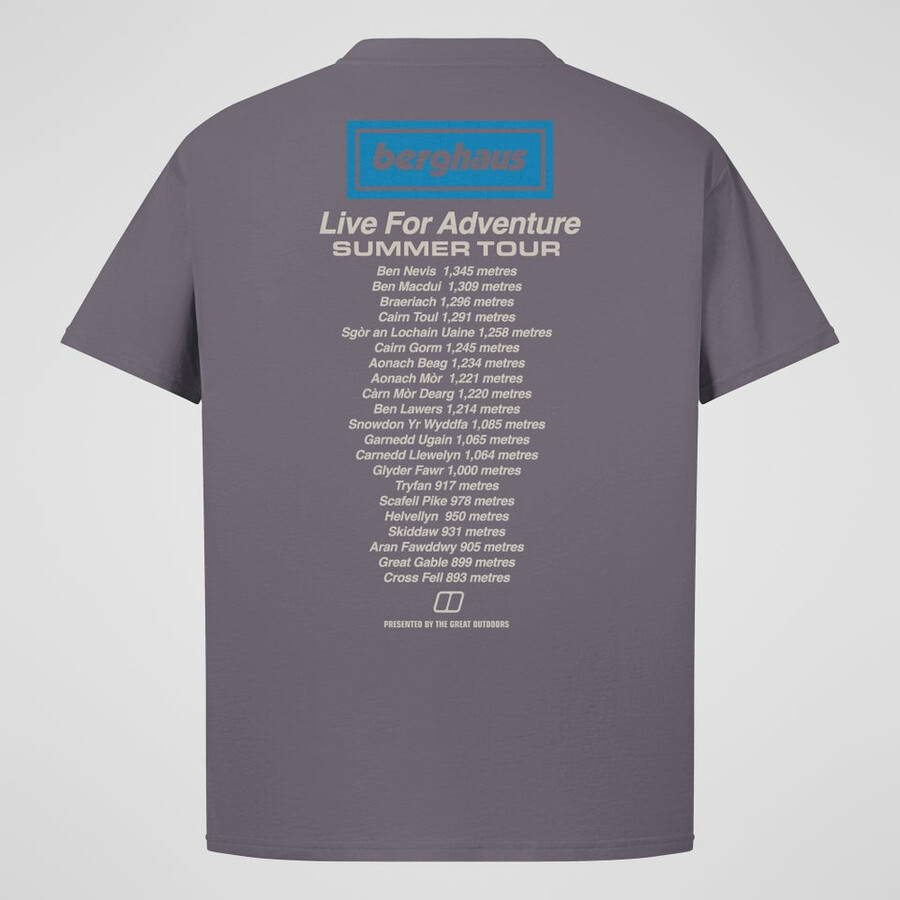 unisex de turismo de aventura - camiseta púrpura berghaus