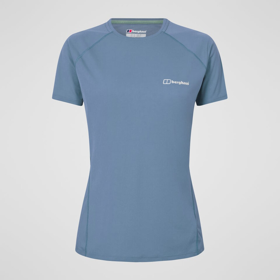 la mujer demleby tech tee - azul berghaus