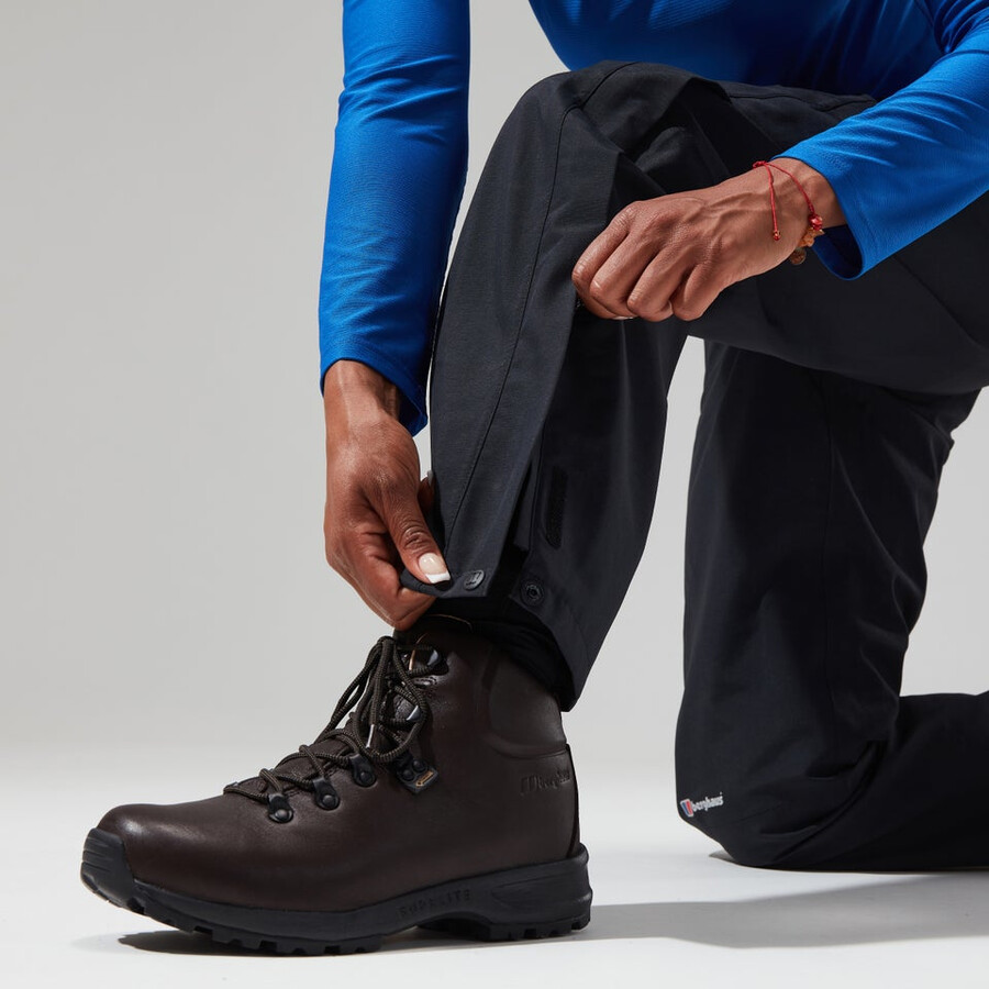 las mujeres del escalador de gore-tex pantalones - negro berghaus