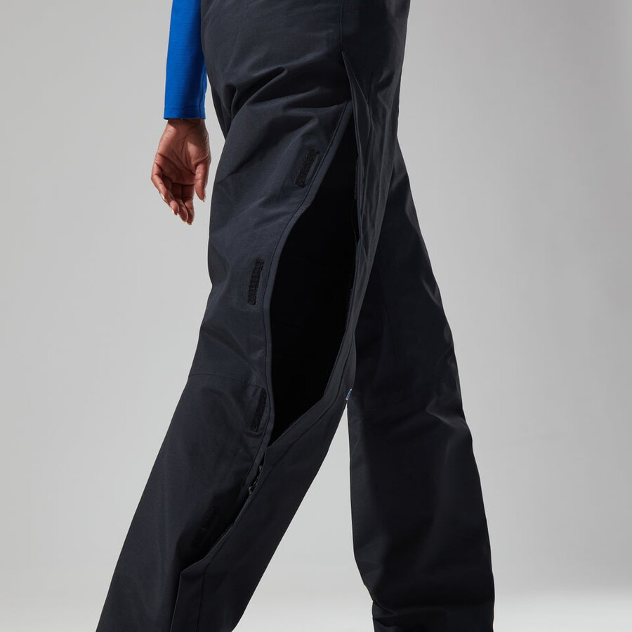 las mujeres del escalador de gore-tex pantalones - negro berghaus