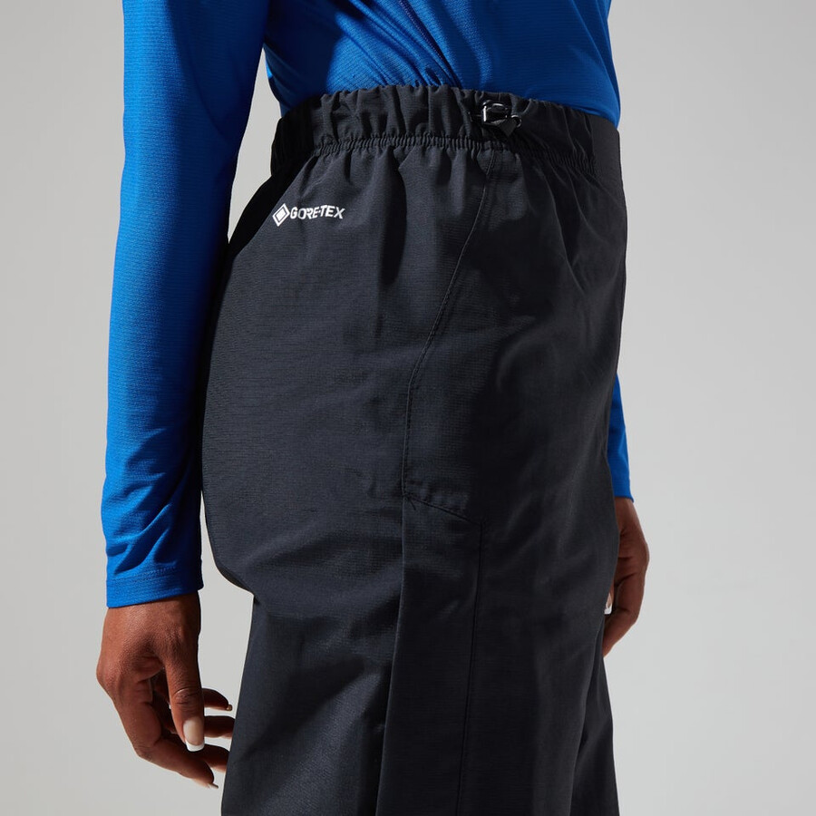 las mujeres del escalador de gore-tex pantalones - negro berghaus