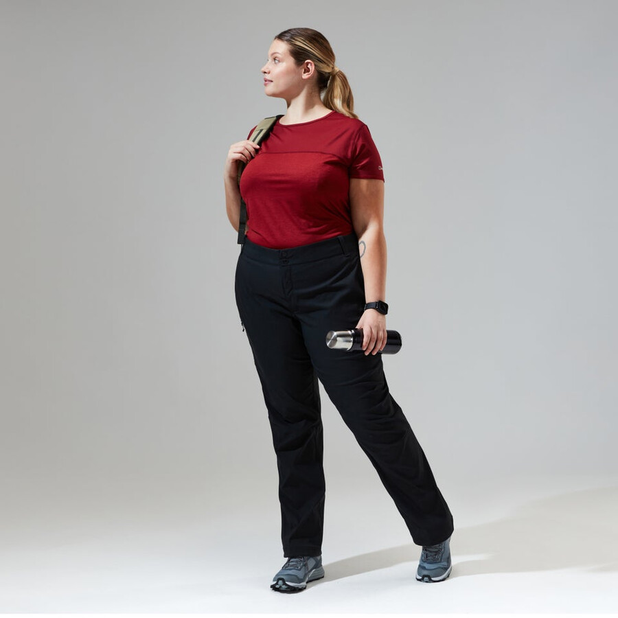 la mujer ortler 2.0 pantalón negro berghaus
