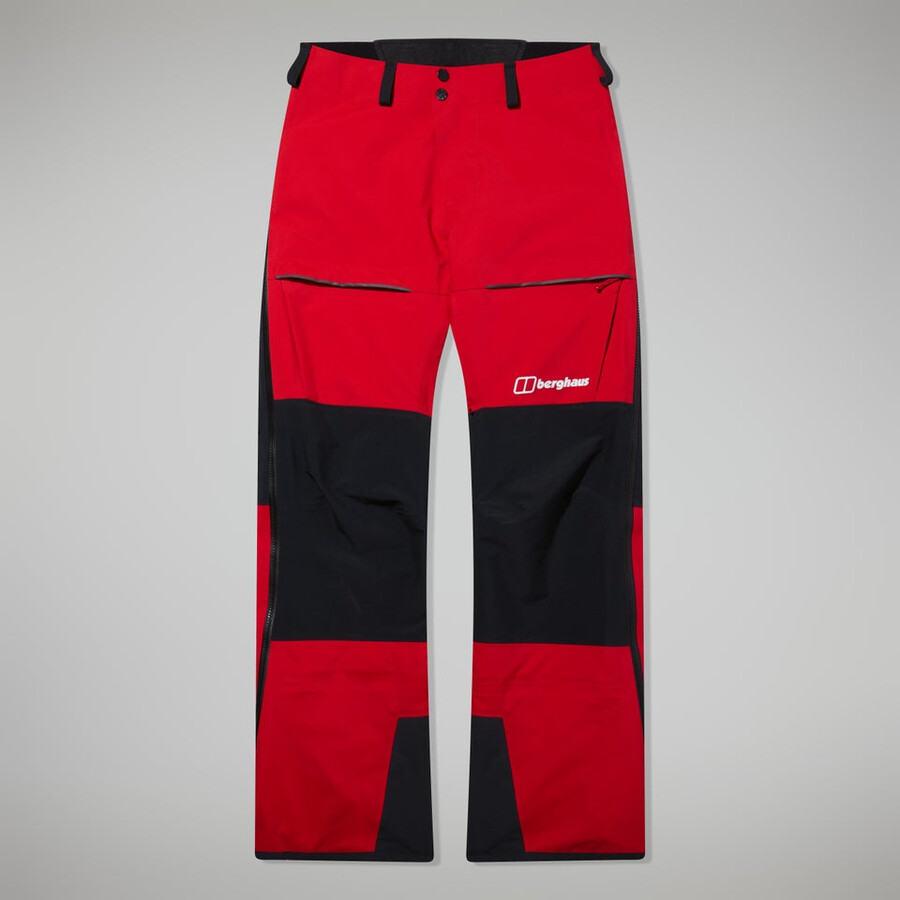 las mujeres del mtn guía de gore-tex pro pantalón rojonegro berghaus