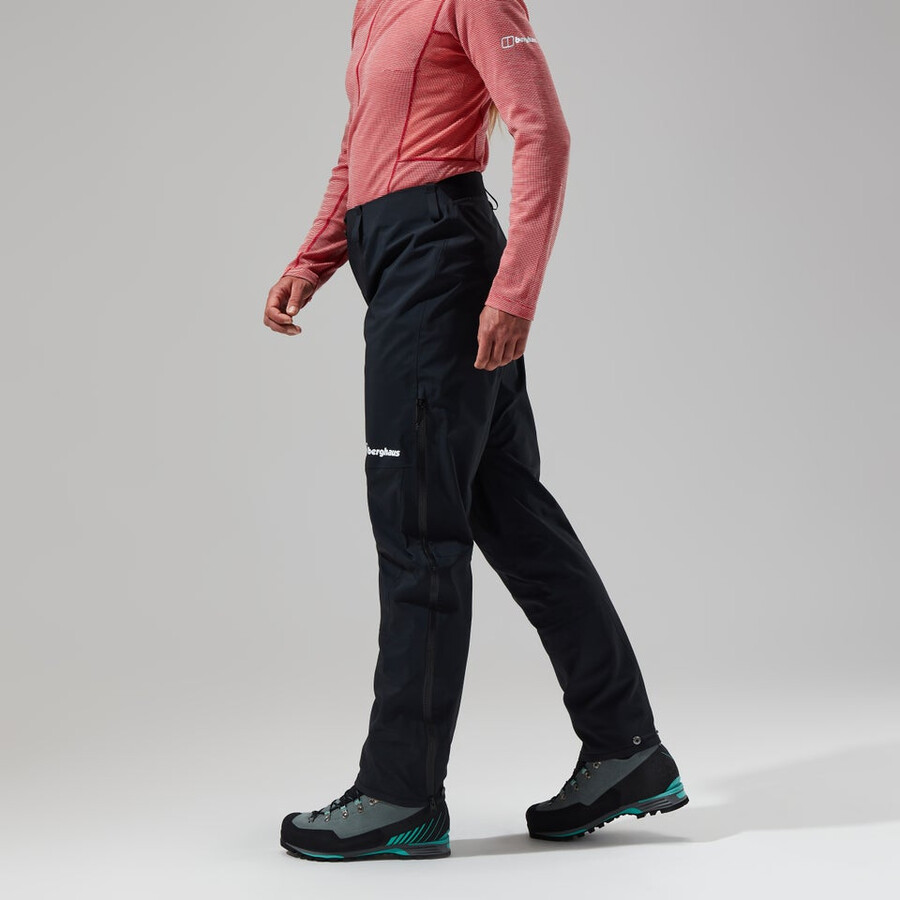 las mujeres del mtn buscador de gore-tex pantalones - negro berghaus