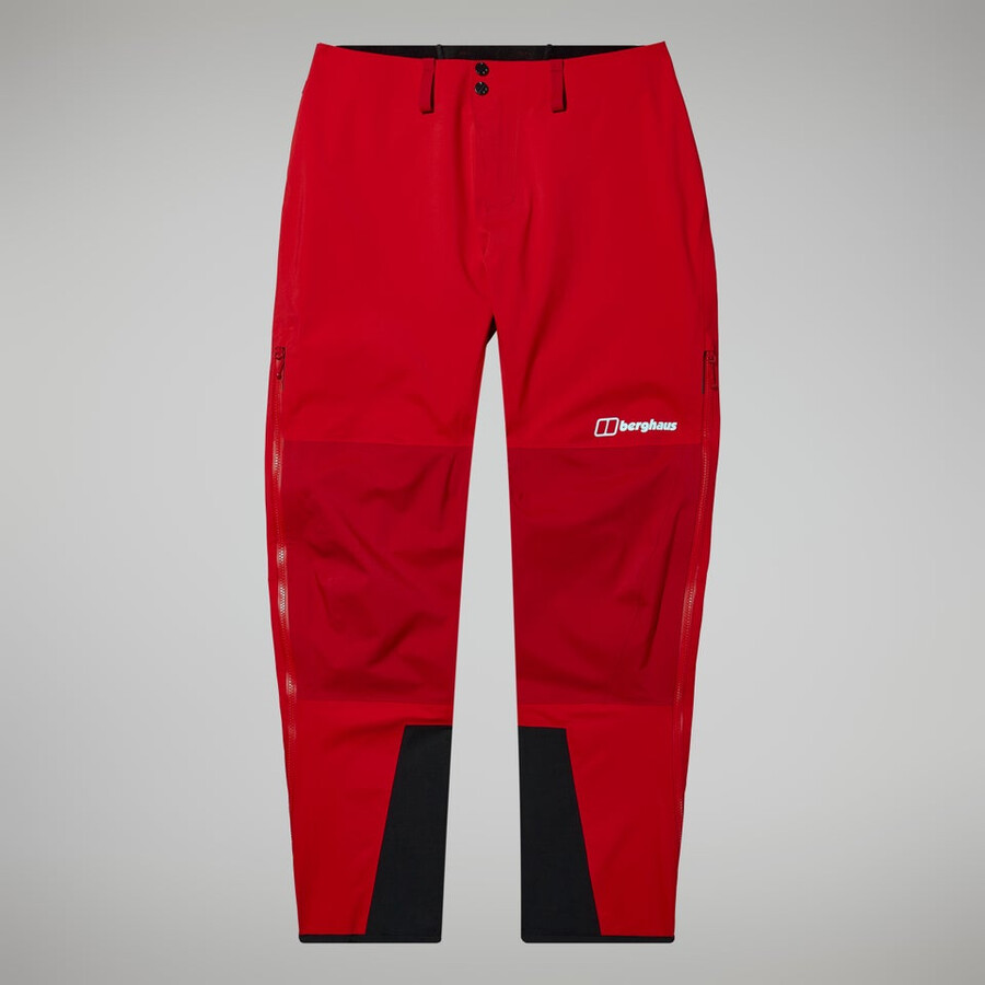 las mujeres del mtn buscador de gore-tex pantalón rojo berghaus