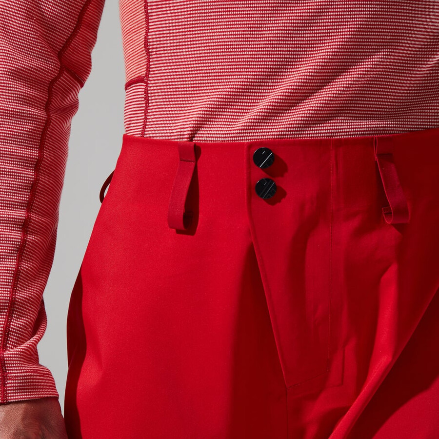 las mujeres del mtn buscador de gore-tex pantalón rojo berghaus