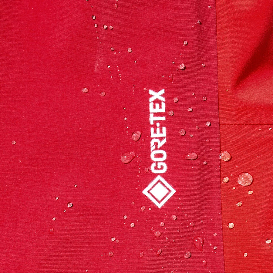 las mujeres del mtn areté descender de gore-tex pantalones bib - rojo berghaus