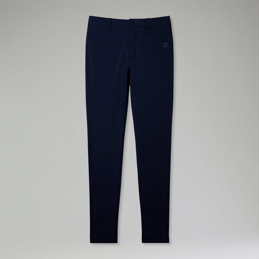 las mujeres cotidiana del flaco tramo pantalón azul berghaus