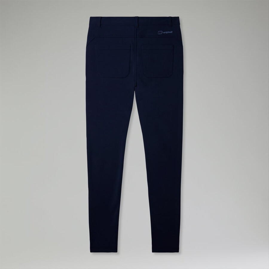 las mujeres cotidiana del flaco tramo pantalón azul berghaus