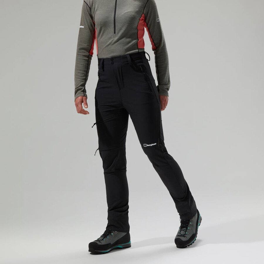 las mujeres del mtn guía alpino pantalón negro berghaus