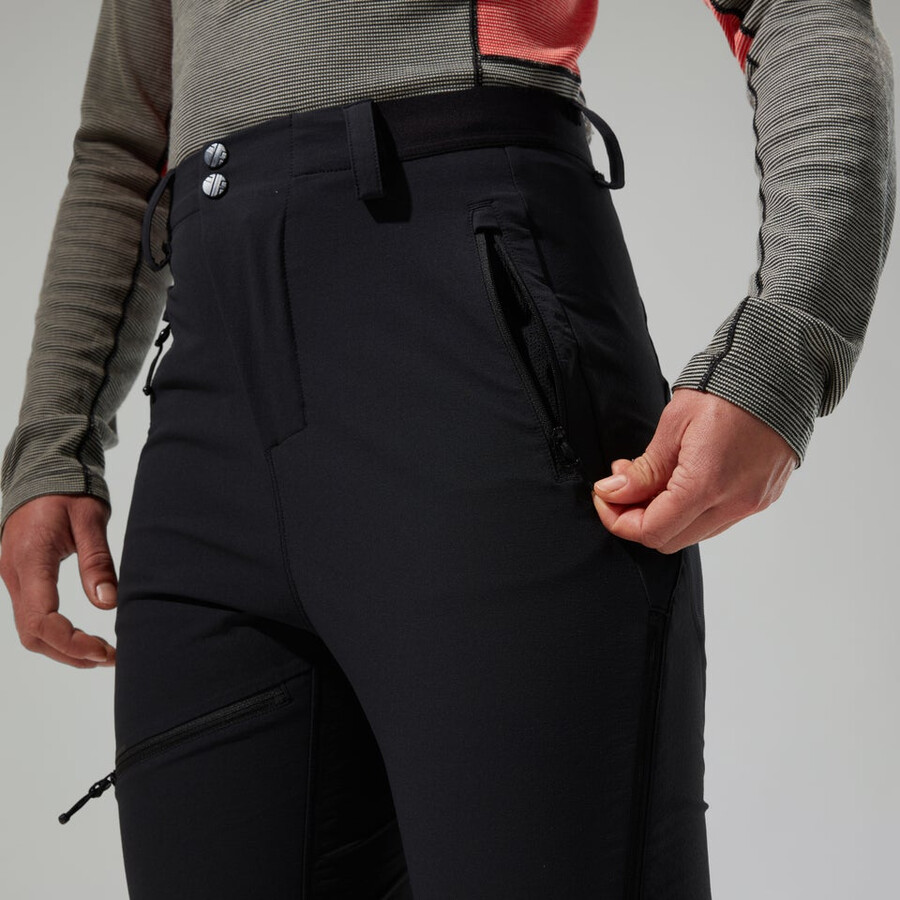 las mujeres del mtn guía alpino pantalón negro berghaus
