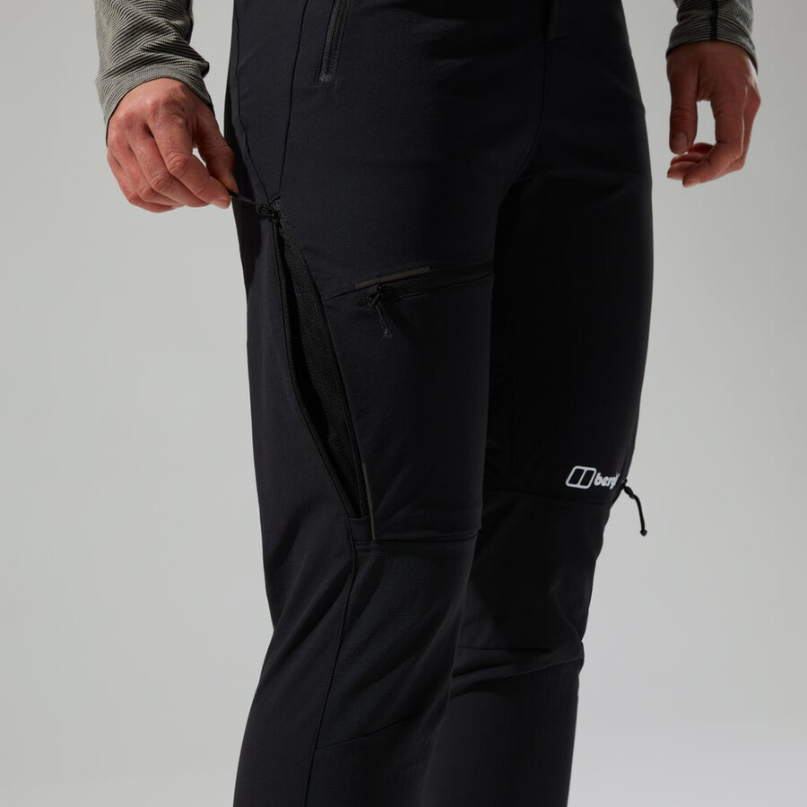 las mujeres del mtn guía alpino pantalón negro berghaus