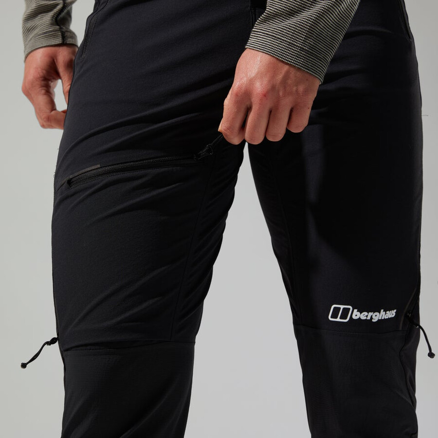 las mujeres del mtn guía alpino pantalón negro berghaus
