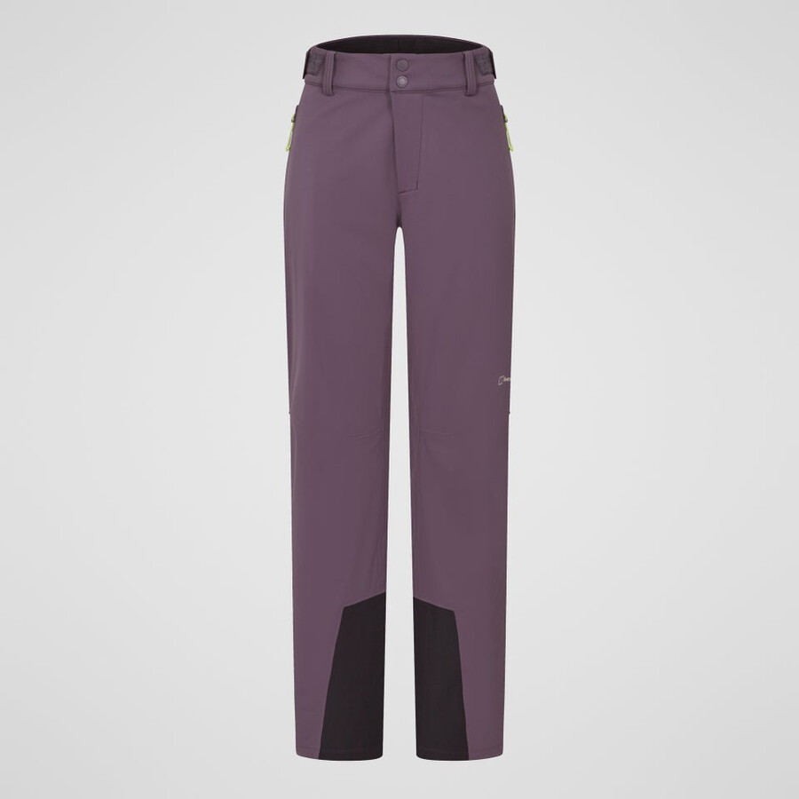 la mujer ridge-roamer softshell pant - púrpura berghaus