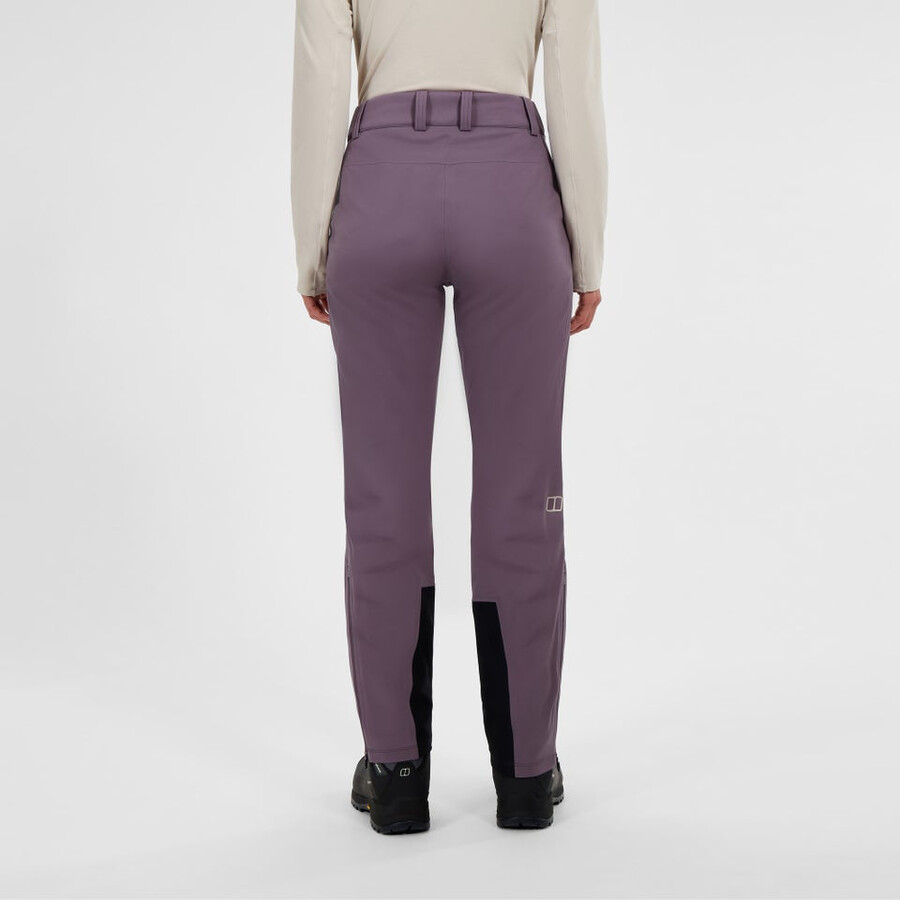 la mujer ridge-roamer softshell pant - púrpura berghaus