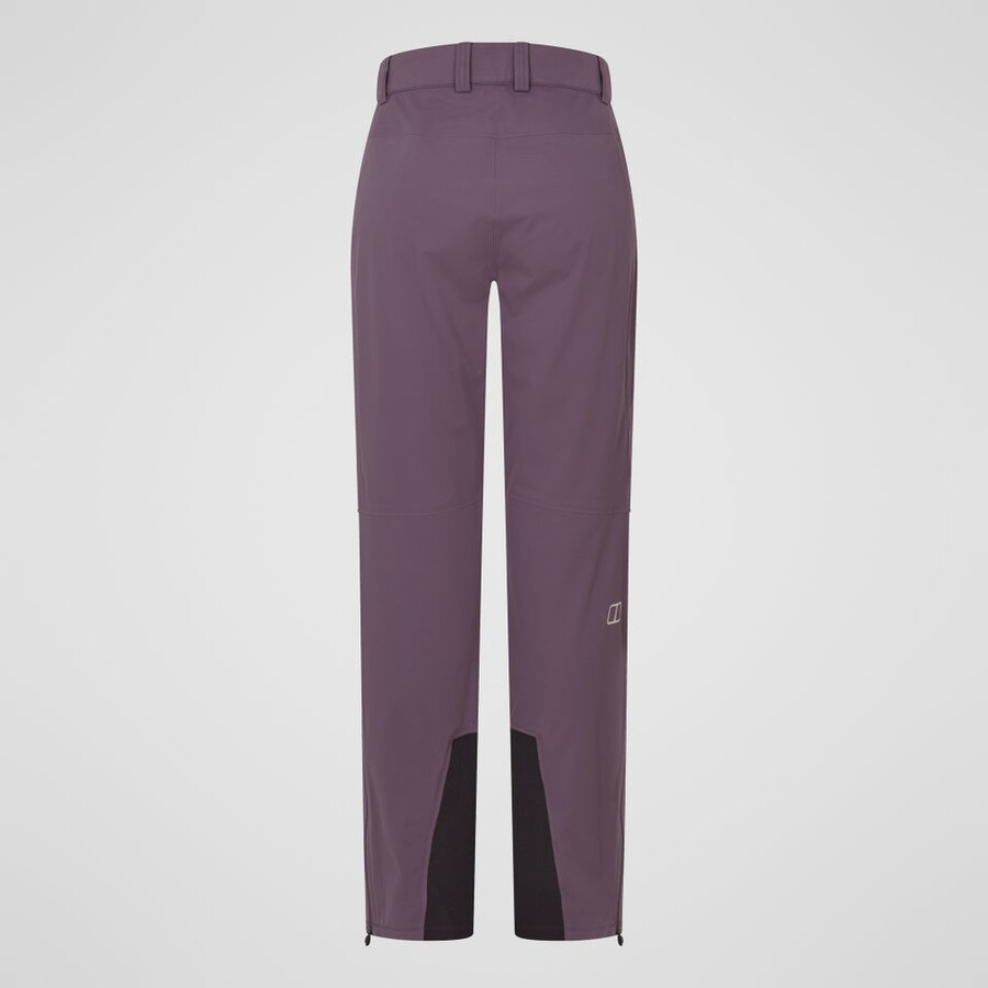 la mujer ridge-roamer softshell pant - púrpura berghaus