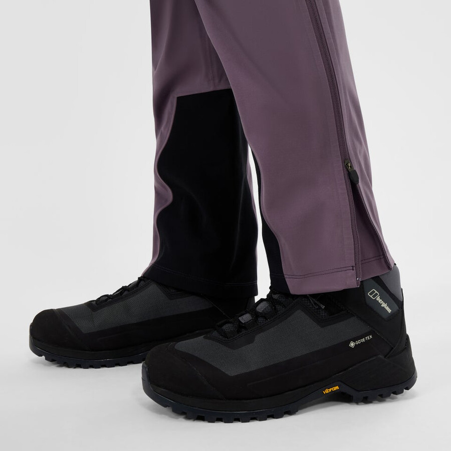la mujer ridge-roamer softshell pant - púrpura berghaus