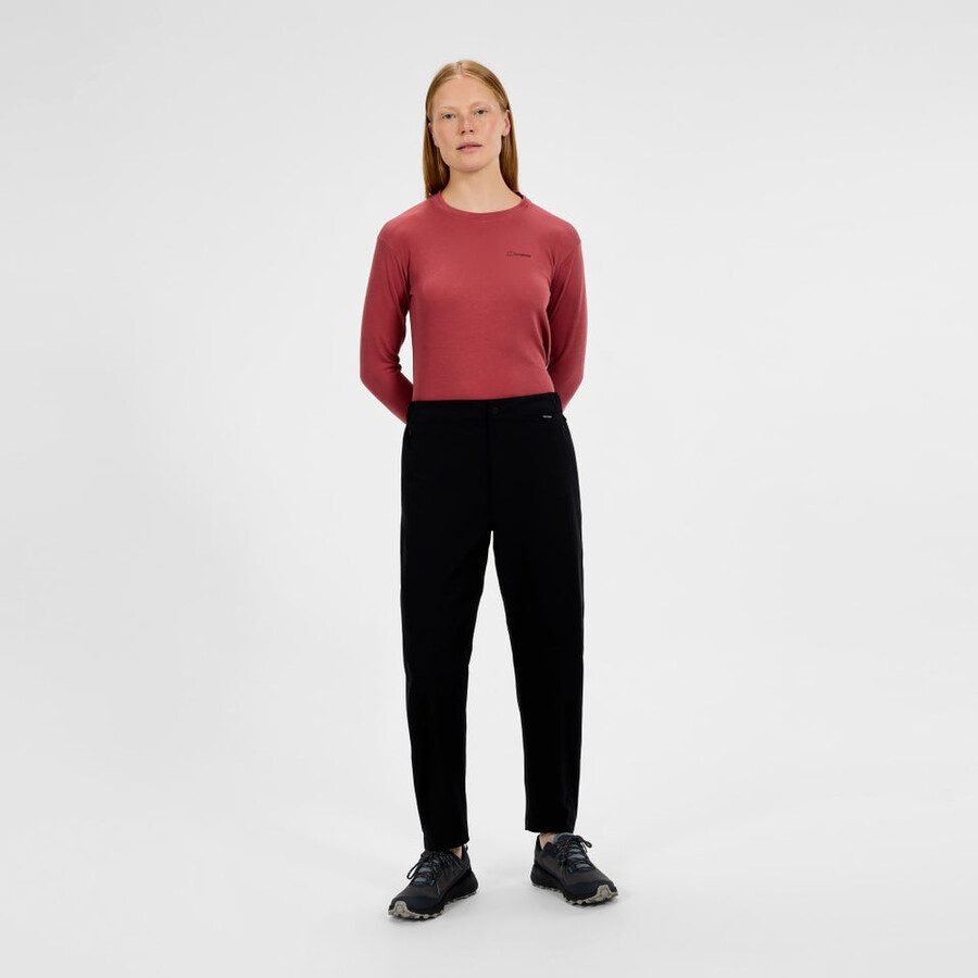 la mujer burwell pantalón negro berghaus