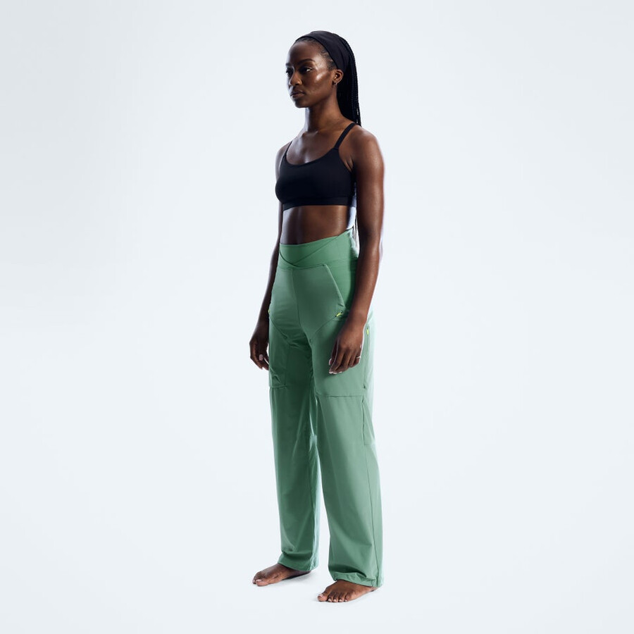 la mujer farren pantalones - verde berghaus