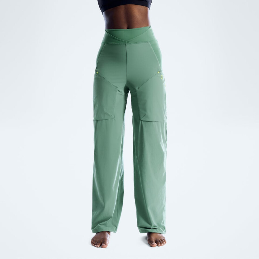 la mujer farren pantalones - verde berghaus