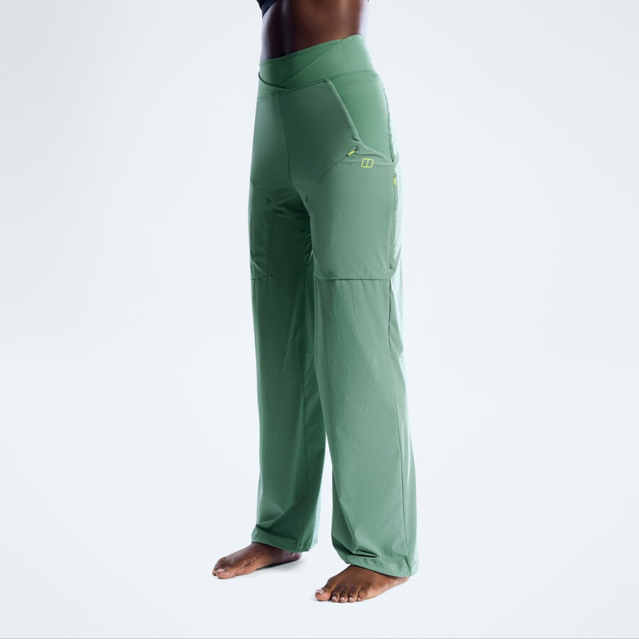 la mujer farren pantalones - verde berghaus